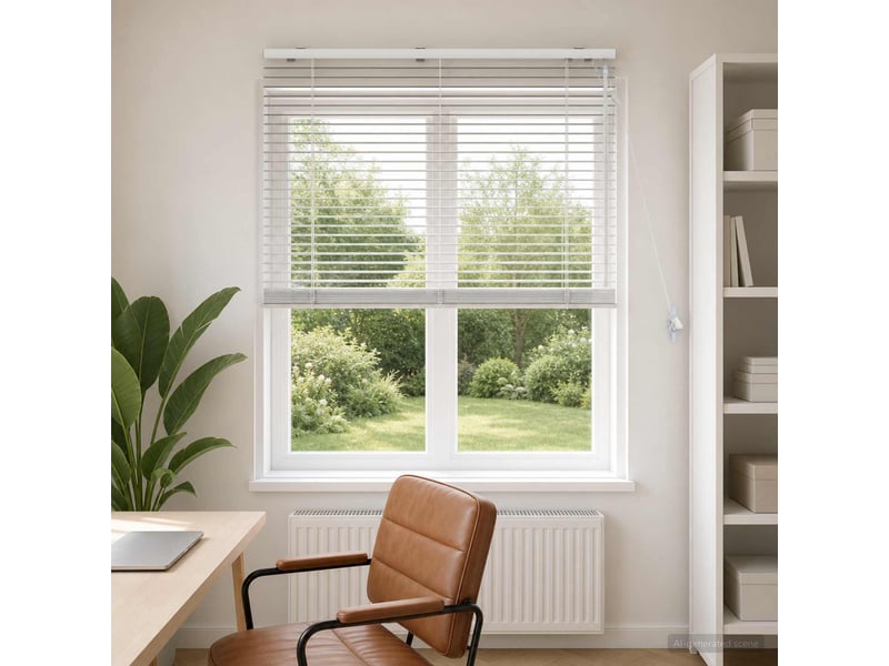 Store vénitien, store de fenêtre blanc 115 x 160 cm 35 mm cf47689 - Conforama B
