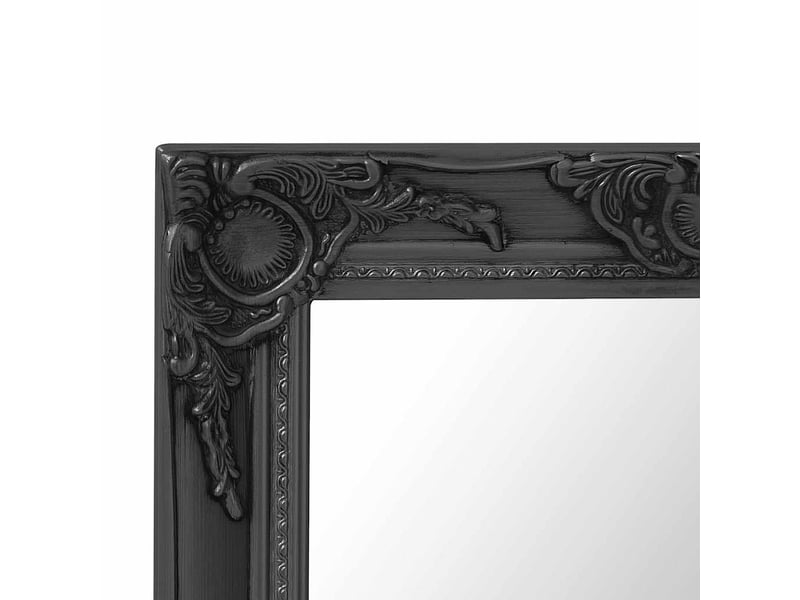  Miroir mural style baroque 50x50 cm noir cf62883  - Conforama D