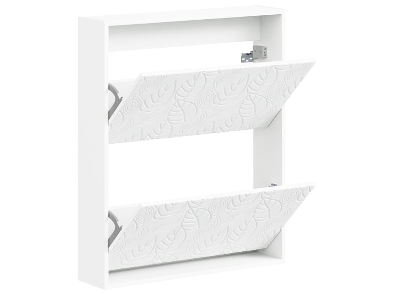  Meuble à chaussures mural, armoire à chaussures delft 71x17x86 cm blanc  - Conforama C