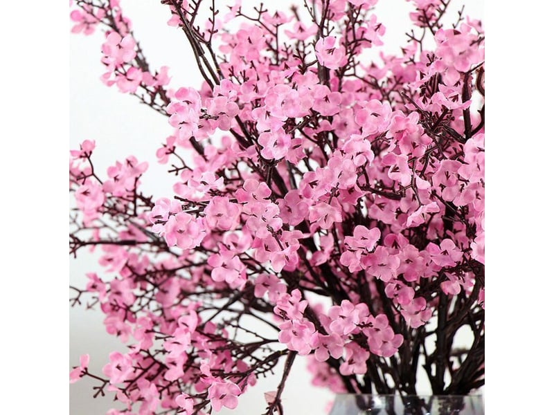  Fleurs artificielles respirantes en tissu, 6 bouquets de plantes en soie artificielles européennes, décoration de mariage et de fête, bouquets décoratifs, fleurs pressées, bricolage de jardin ()-aquaf  - Conforama E