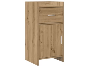 Buffet - bahut - meuble de rangement chêne artisanal 40 x 36 x 80 cm bois d'ingénierie