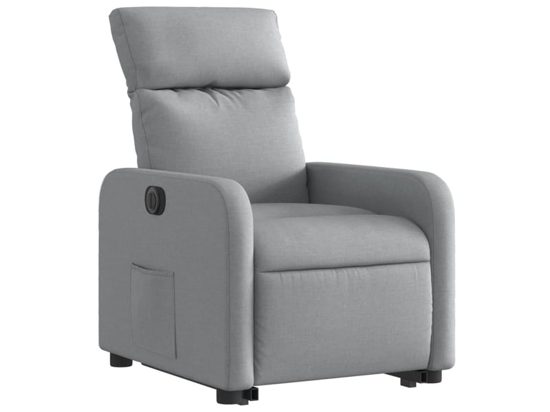  Fauteuil inclinable électrique, fauteuil relax salon gris clair tissu shl34633  - Conforama D