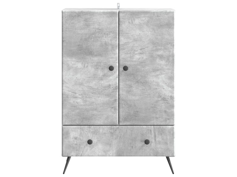  Buffet - bahut - meuble de rangement gris béton 66 x 34,5 x 95 cm bois d'ingénierie  - Conforama E