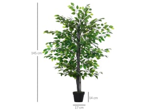 Ficus artificiel avec pot h 145 cm