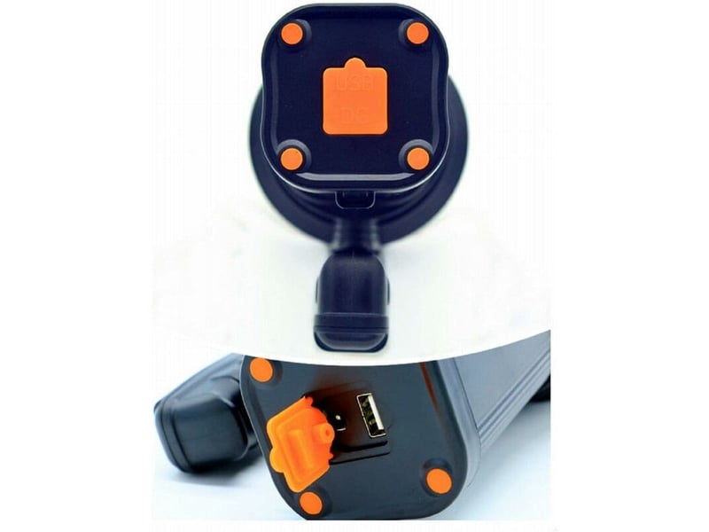  Lampe de poche à del rechargeable de 7000 lumens brillante avec bords tranchants , noir, 1  - Conforama C