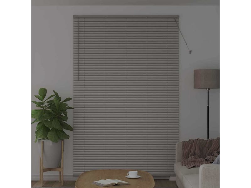 Store vénitien, store de fenêtre argenté 220 x 145 cm 25 mm aluminium cf47592 - Conforama C