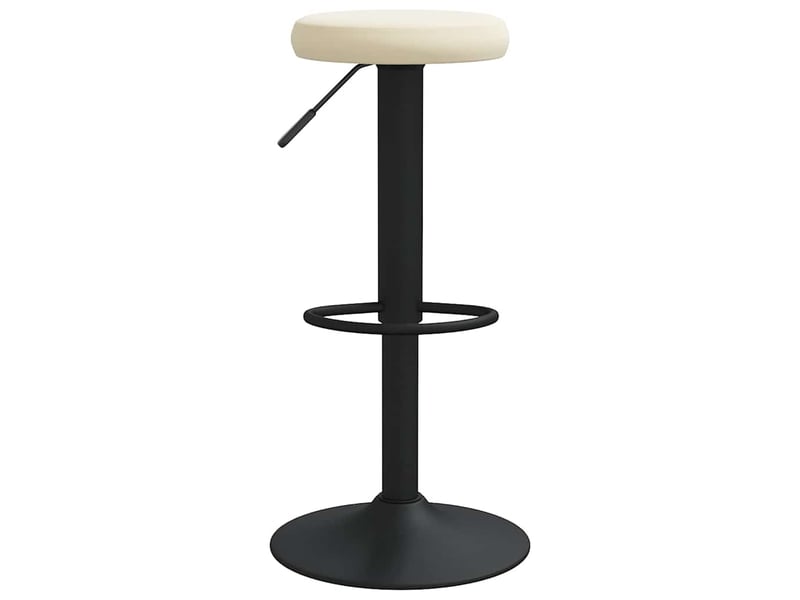  Lot de 2 tabouret de bar, chaise de bar crème velours shl86298  - Conforama C