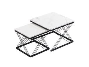 Table basse rectangulaire coloris blanc <strong></strong> <strong></strong>