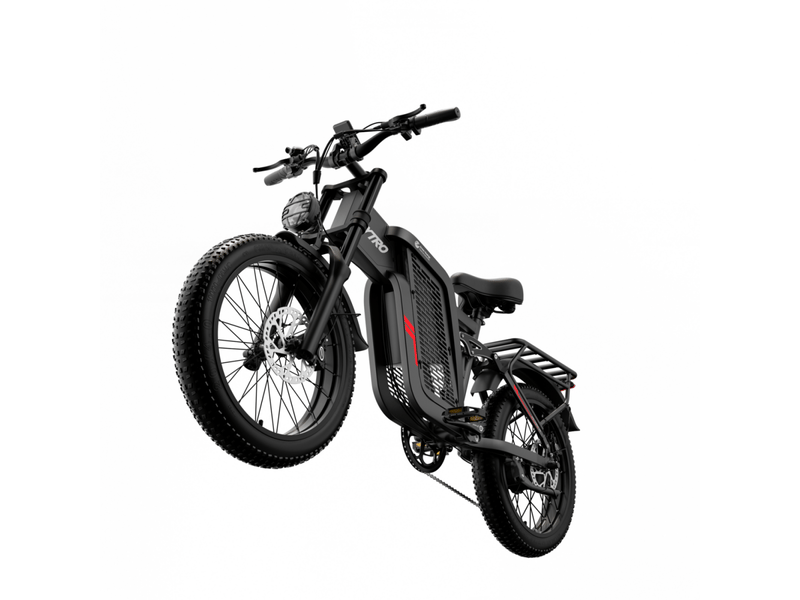  Fat bike électrique cleytro f7 750w, 20×4,0, tout-terrain, 48v 25ah, noir  - Conforama E