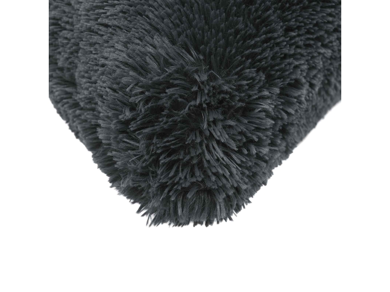  Lot de 6 coussins avec oreiller, coussins décoratifs heerlen anthracite fleece pv cf50783  - Conforama E