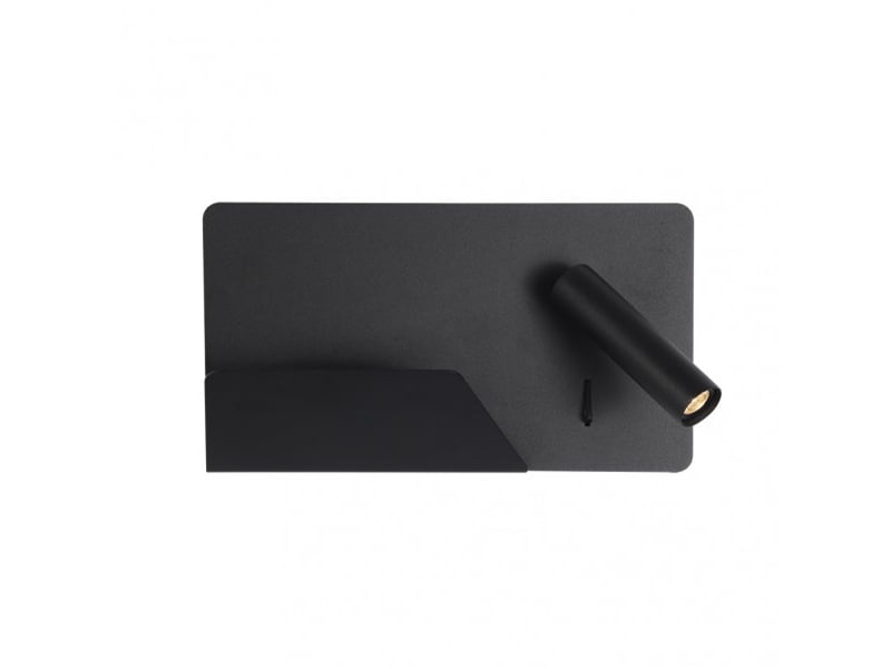  Applique murale fabrilamp miguel angel noir led intégrée 3 w 150 lm 4000 k 16x28x12 cm 17176DE09 - Conforama C