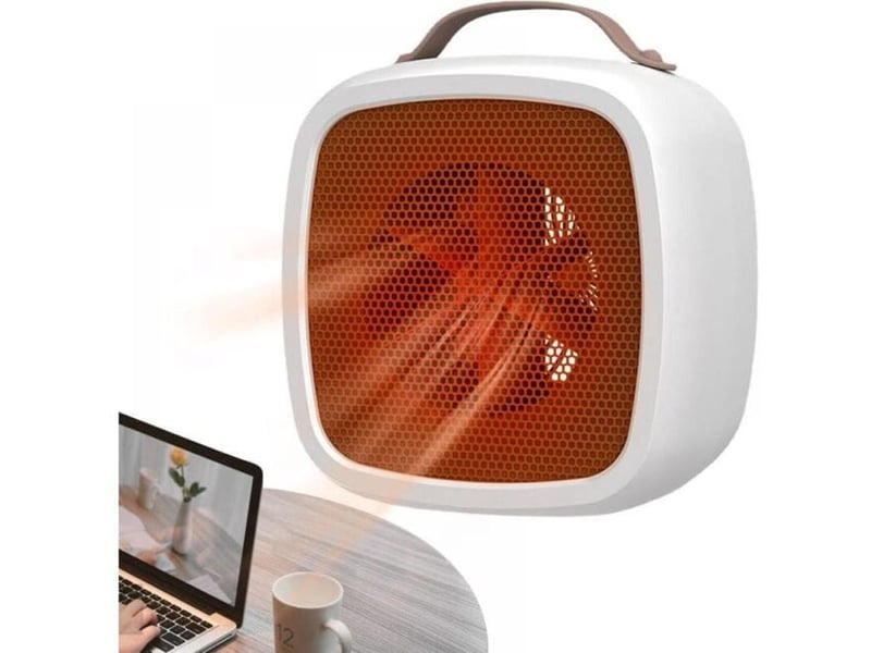  Petit chauffage de table - petit chauffage solaire portable - chauffage anti-brûlure à brancher - (blanc - hrc0004585ly HRC0004585LY - Conforama C