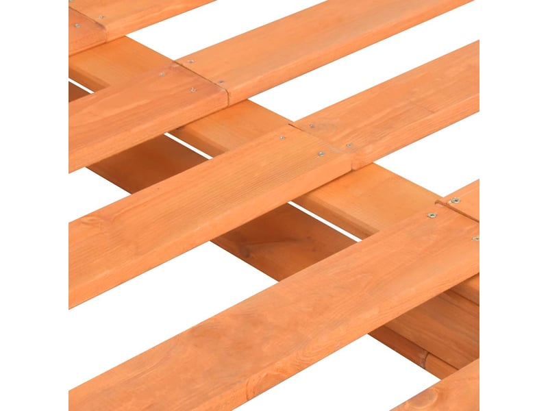  Lit double- lit adulte -  cadre de lit de palette sans matelas 140x200 cm bois massif  - Conforama D