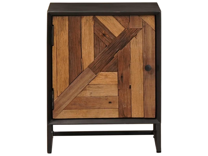  Table de chevet - cabinet de chevet - table de nuit faite main naturel 40 x 30 x 50 cm  - Conforama E