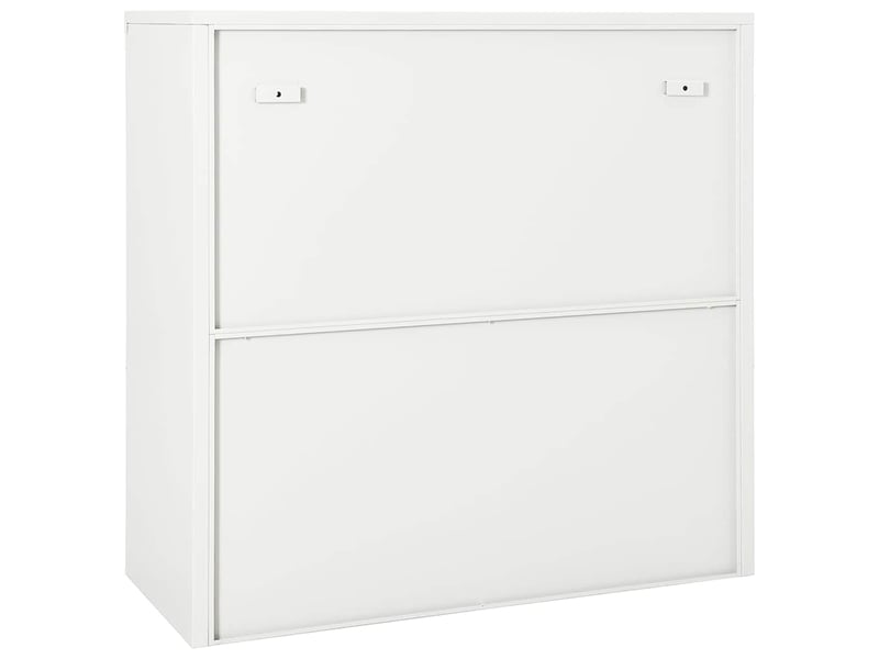  Armoire de rangement, armoire à portes coulissantes blanc 90x40x90 cm acier shl2094  - Conforama D