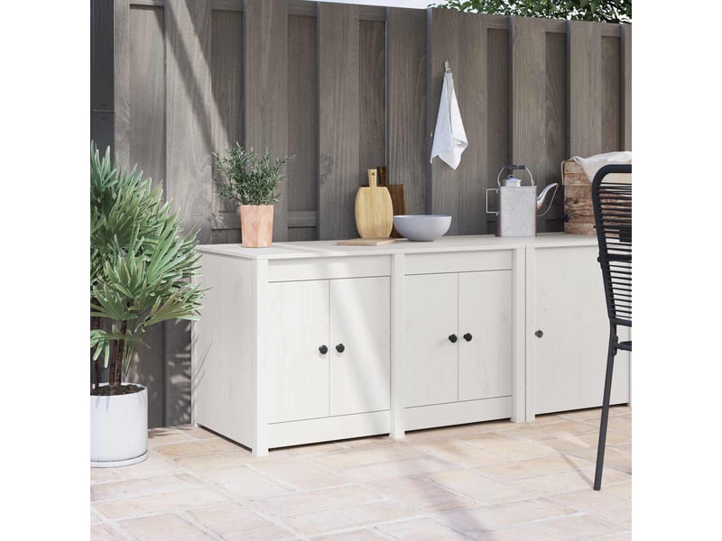 Meuble de rangement, armoire de cuisine avec étagère meppel blanc 106x55x64cm - Conforama B