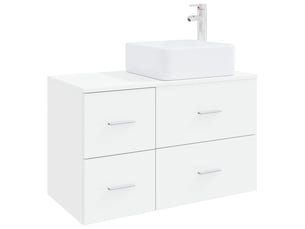 Ensemble de mobilier de salle de bain 2 pcs blanc shl389