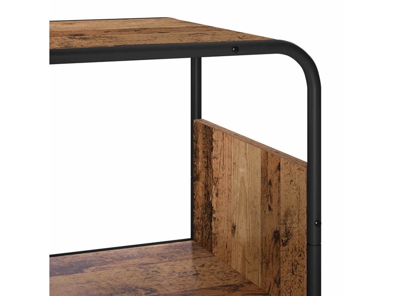  Buffet haut, buffet de rangement bois ancien 80x37,5x144 cm bois d'ingénierie  - Conforama E