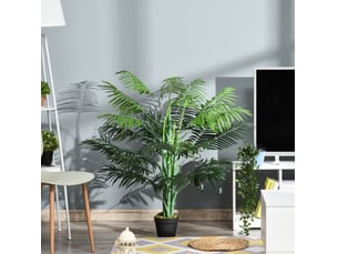 Palme artificielle 125cm avec 18 frondes pour le salon balcon