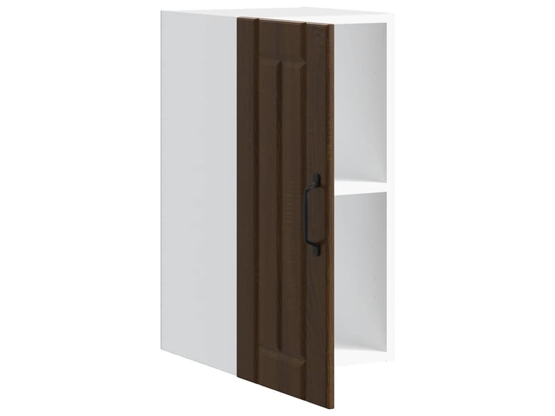  Meuble de rangement, armoire murale de cuisine lucca chêne marron bois ingénierie shl5802  - Conforama E