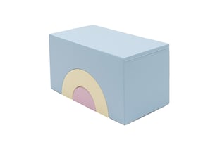 Pont en mousse arc-en-ciel pastel clair