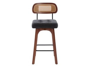 tabouret de bar  <strong>MODFU</strong>  - noir hauteur d'assise 67.5 cm vendu Par paire