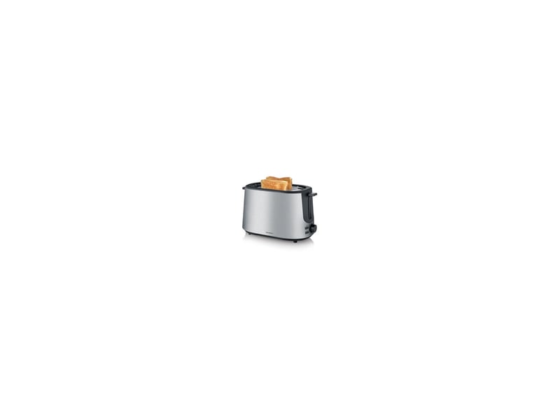  Grille-pain 2 fentes 1000 w inox noir brosse avec décongélation et réchauffage 8235635 - Conforama A