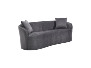 Canapé droit fixe <strong>MEUBLORAMA</strong> <strong></strong> 2 places Velours gris