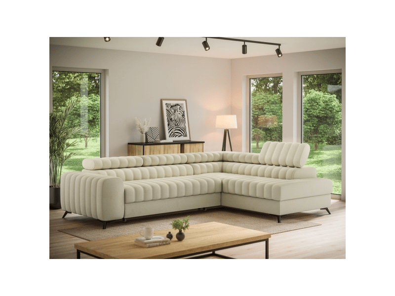  Canapé d'angle collection kanedojo coloris beige  - Conforama E