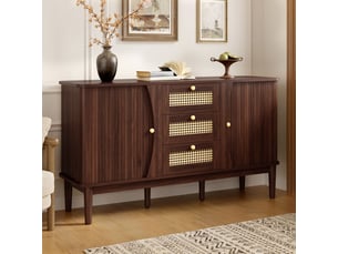 Buffet 3 tiroir(s) coloris marron