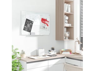 Tableau blanc magnétique 90x60 cm sans cadre blanc