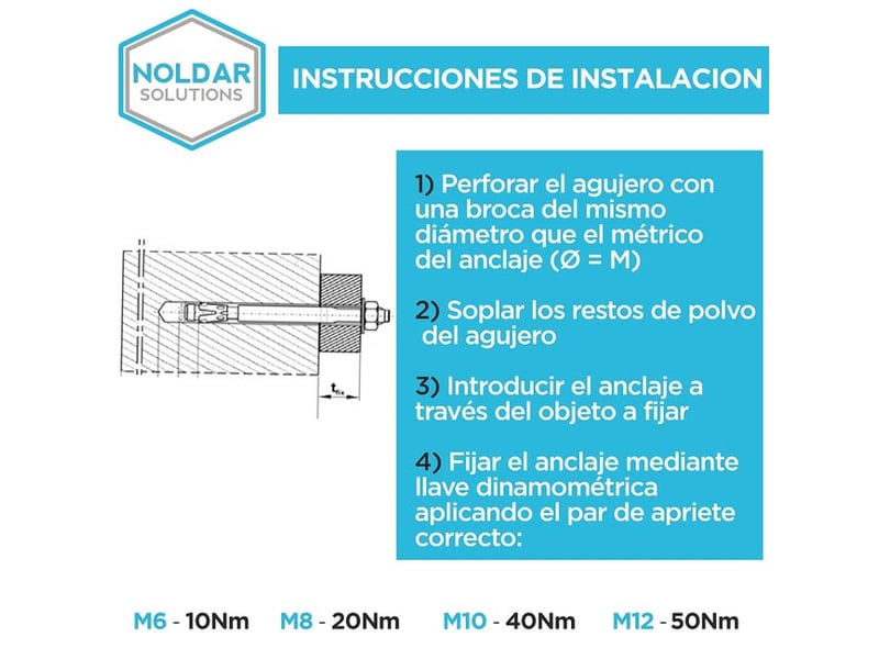  Crochets muraux goujons d'ancrage, boulons à expansion en acier inoxydable aisi 304 (a2), m10 x 90 mm (8 pièces) pour béton, pierre, multicolore XLH-ZLS-015614ZLS - Conforama D