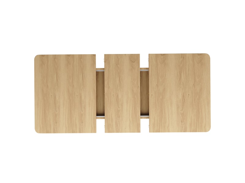  Table à manger extensible,120x80x76.1 cm,avec rallonge,mdf,effet bois  - Conforama E