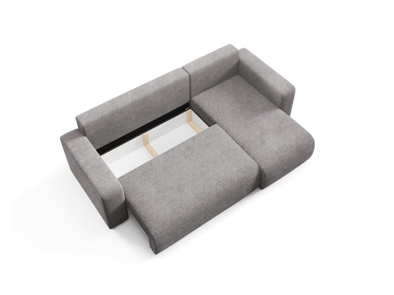  Canapé d'angle convertible evora l gris anthracite  - Conforama E