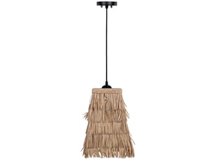 Lampe de plafond en papier marron 20x20x29h cm