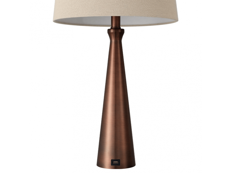  Lampe à poser fabrilamp pearl e27 coloris marron 61 x 33 x 33 cm 130771002 - Conforama E