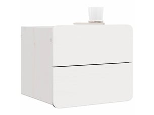 Table de chevet - cabinet de chevet - table de nuit 2 pc blanc 39 x 34 x 33 cm bois de pin massif