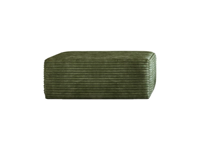  Pouf ottoman vert émeraude y165 – design moderne, déco salon chic, mobilier contemporain  - Conforama D