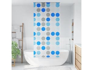 Store enrouleur, store roulant de douche 80x240 cm cercle cf47284