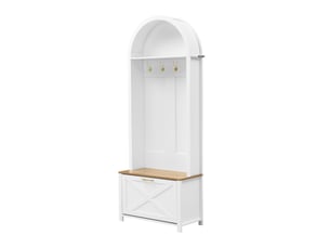 Armoire multifonctionnelle avec étagère à chaussures, étagère et crochets - arbre d'entrée pour l'entrée, corps en mdf résistant, design moderne,