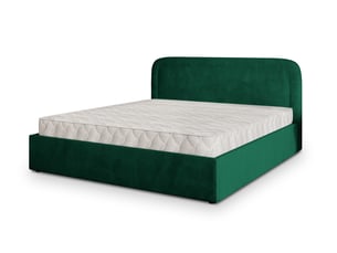 Lit coffre 160x200 cm <strong>MASSENO</strong> <strong></strong> coloris vert