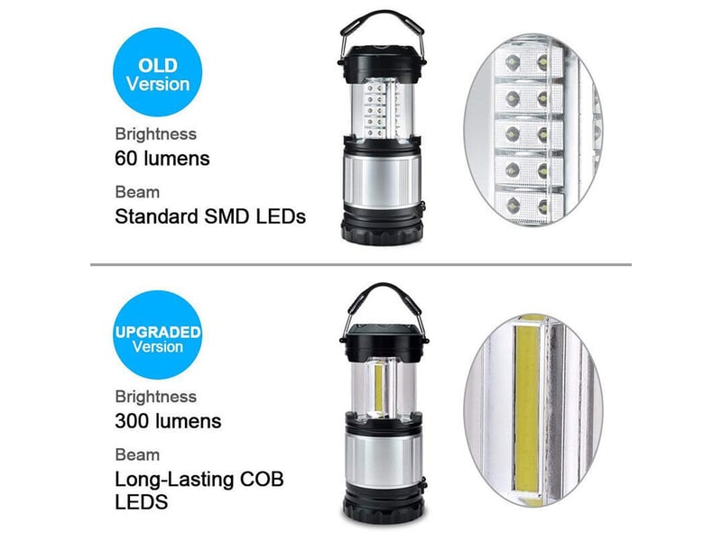  Camping rétractable lumière cob suspendu tente lumière aventure en plein air lampe de poche pratique  - Conforama C