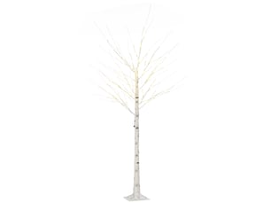 Arbre lumineux led, décoration lumineuse blanc chaud, 96 leds 180 cm, décoration de noël, chambre, maison, blanc