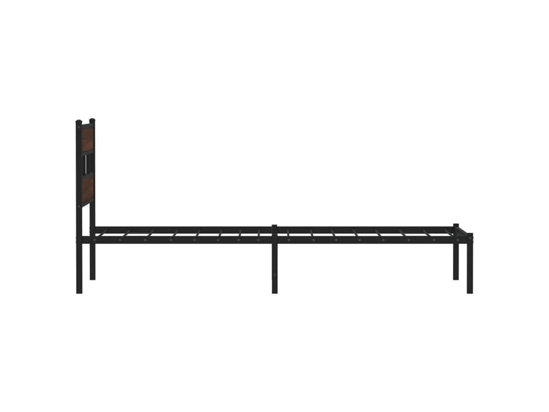 Lit simple- lit adulte - cadre de lit sans matelas avec tête de lit 80x200 cm - Conforama D