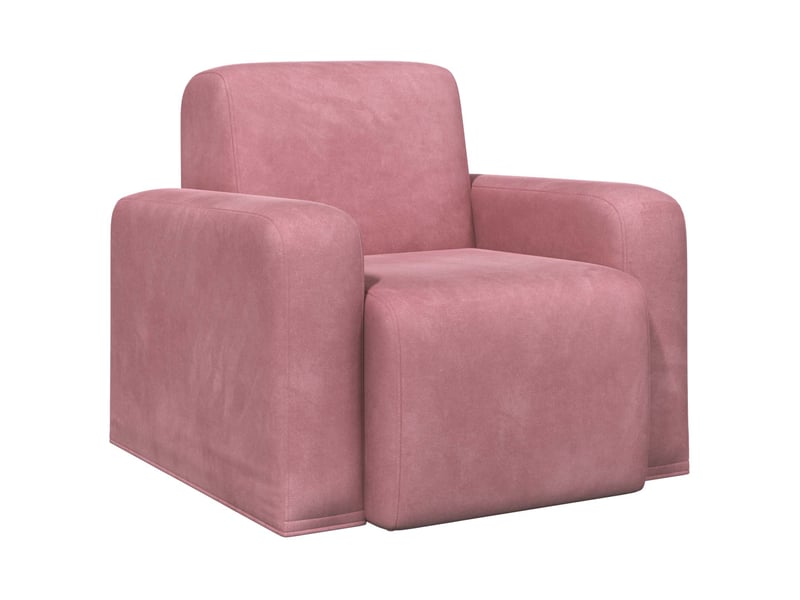  Vidaxl fauteuil rose velours  - Conforama A