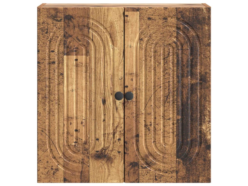  Armoire murale salon, meuble de rangement bois ancien 59x31x60cm bois d'ingénierie shl7204  - Conforama D