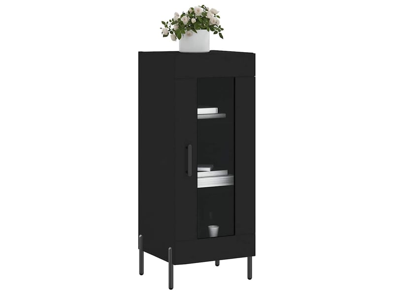  Buffet - bahut - meuble de rangement noir 34,5x34x90 cm bois d'ingénierie  - Conforama C