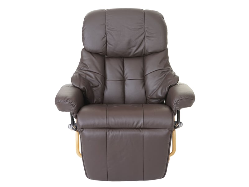  Mca fauteuil relax calgary 2, fauteuil de télévision, cuir, charge 150kg - marron, nature  - Conforama C