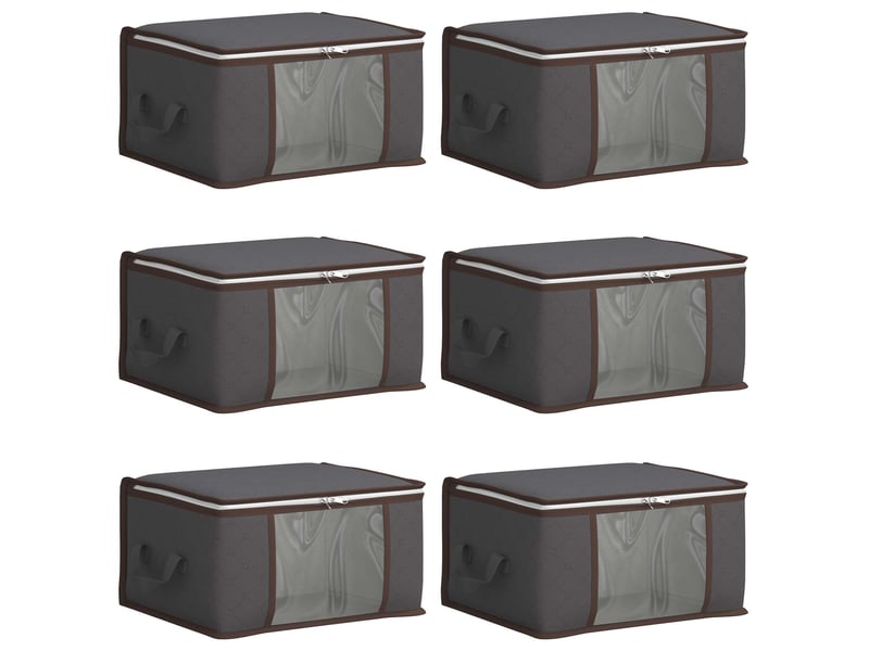  Boîte de rangement avec fenêtre latérale transparente 6 pcs shl9319  - Conforama A