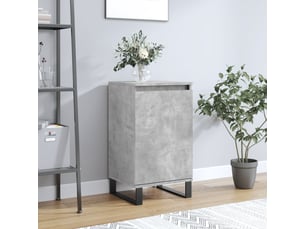 Buffet cuisine, meuble de rangement, bahut gris béton 40x35x70 cm bois d'ingénierie shl60280